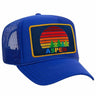 ASPEN SUNSET TRUCKER HAT HATS Aviator Nation OS ROYAL 