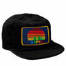 ASPEN SUNSET VINTAGE CORDUROY TRUCKER HAT Aviator Nation BLACK 