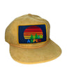 ASPEN SUNSET VINTAGE CORDUROY TRUCKER HAT Aviator Nation GOLD 