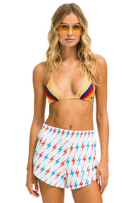 AVIATOR BOLT LOUNGER SHORTS - WHITE // USA SALE Aviator Nation 