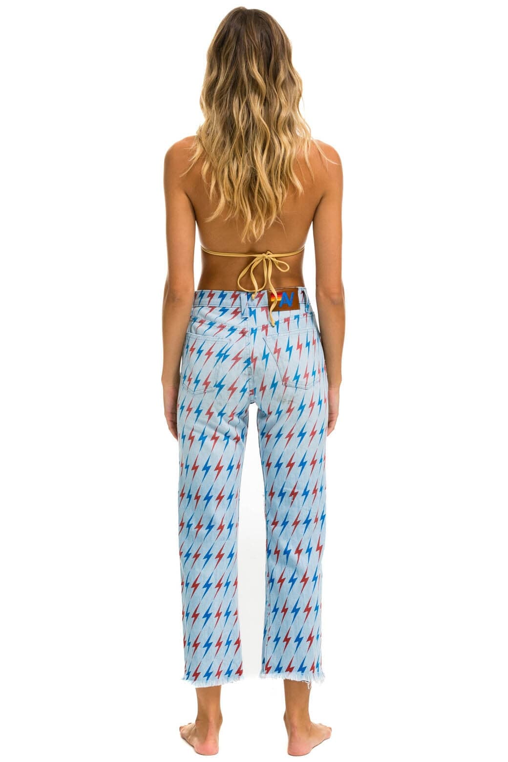 AVIATOR BOLT MID RISE RELAXED SURFER JEAN - SUPER LIGHT Women's Jeans Aviator Nation 