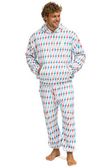 AVIATOR BOLT W/ BOLT EMBROIDERY RELAXED PULLOVER HOODIE - WHITE // USA Hoodie Aviator Nation 