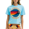 AVIATOR NATION ASPEN BOYFRIEND TEE - SKY Boyfriend Tee Aviator Nation 