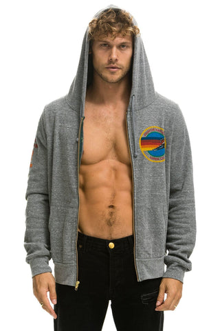 AVIATOR NATION ASPEN HOODIE - HEATHER GREY Hoodie Aviator Nation 