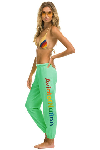 AVIATOR NATION ASPEN SWEATPANTS - MINT Women's Sweatpants Aviator Nation 