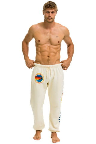 AVIATOR NATION ASPEN SWEATPANTS - VINTAGE WHITE Men's Sweatpants Aviator Nation 