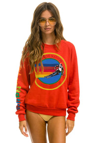 AVIATOR NATION ASPEN SWEATSHIRT - RED Sweatshirt Aviator Nation 