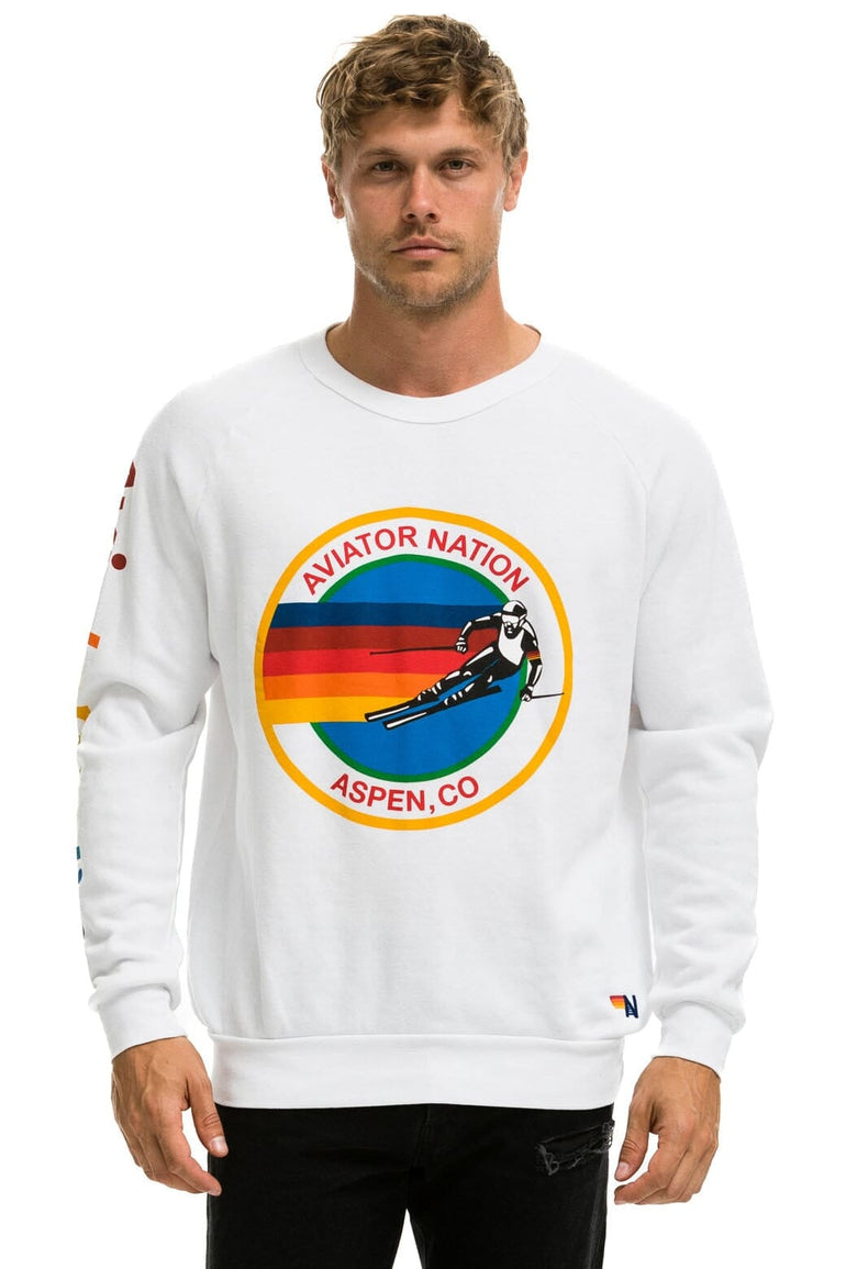 AVIATOR NATION ASPEN SWEATSHIRT - WHITE Sweatshirt Aviator Nation