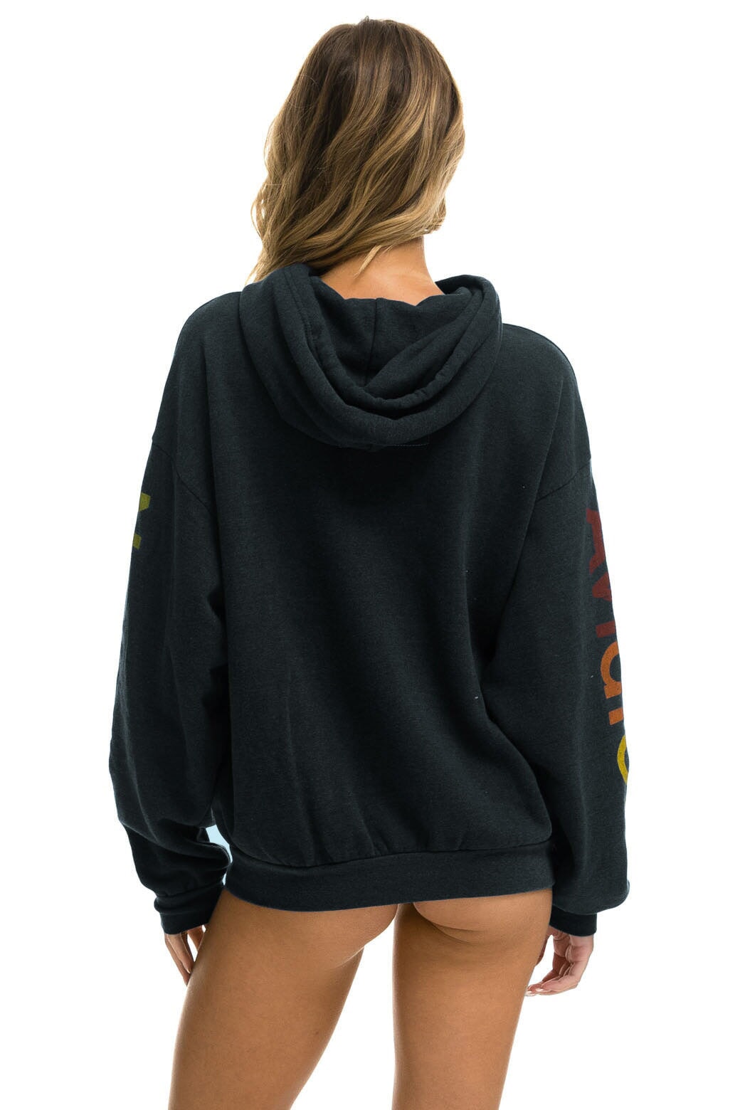 AVIATOR NATION AUSTIN RELAXED PULLOVER HOODIE - CHARCOAL Hoodie Aviator Nation 