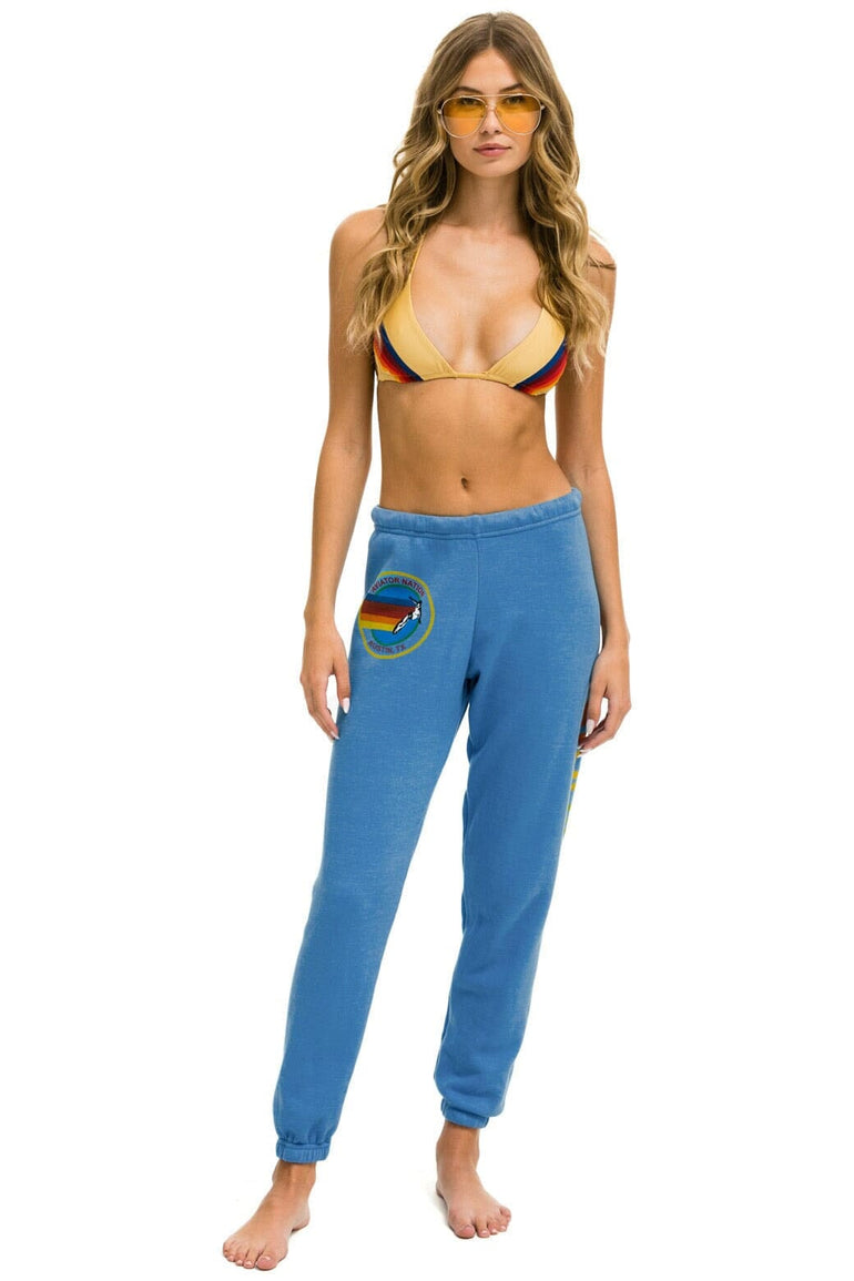 AVIATOR NATION AUSTIN SWEATPANTS - COBALT Women's Sweatpants Aviator Nation 