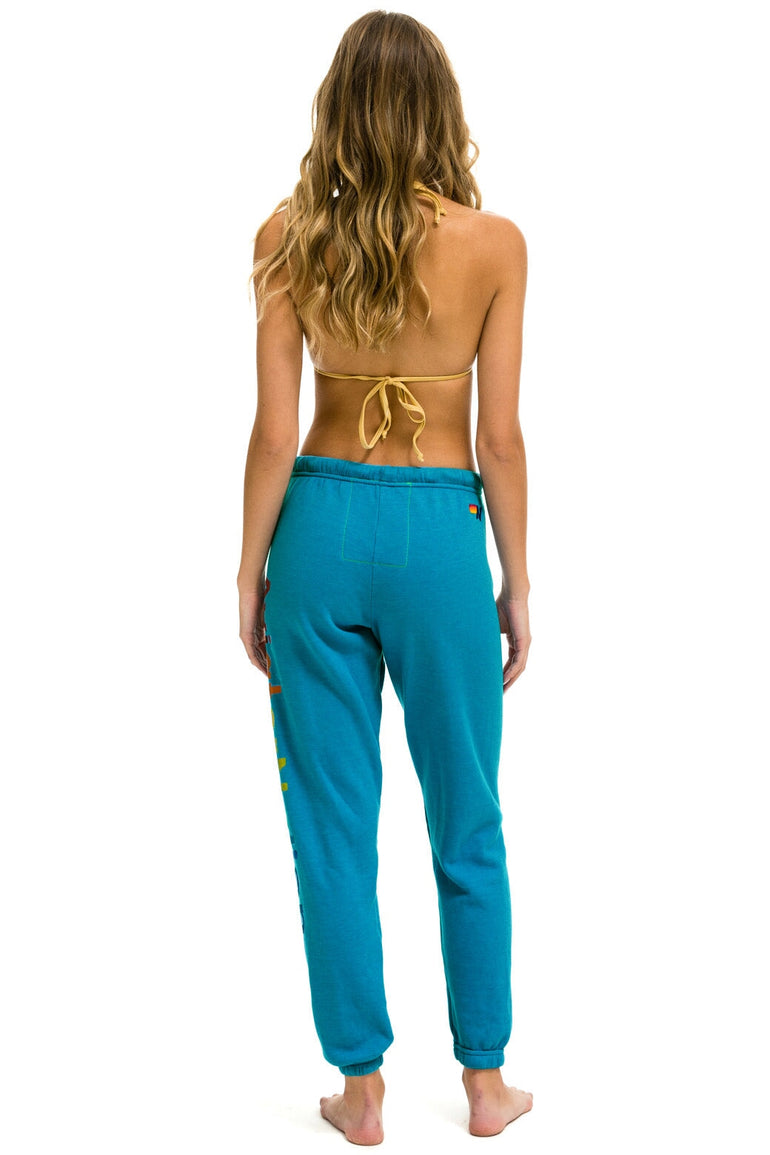 AVIATOR NATION AUSTIN SWEATPANTS - TEAL Women's Sweatpants Aviator Nation
