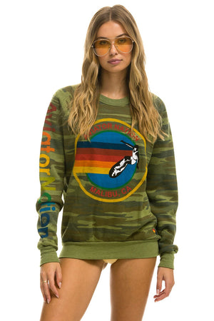 AVIATOR NATION MALIBU  SWEATSHIRT - CAMO
