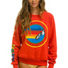 AVIATOR NATION HAMPTONS CREW SWEATSHIRT - RED Sweatshirt Aviator Nation 