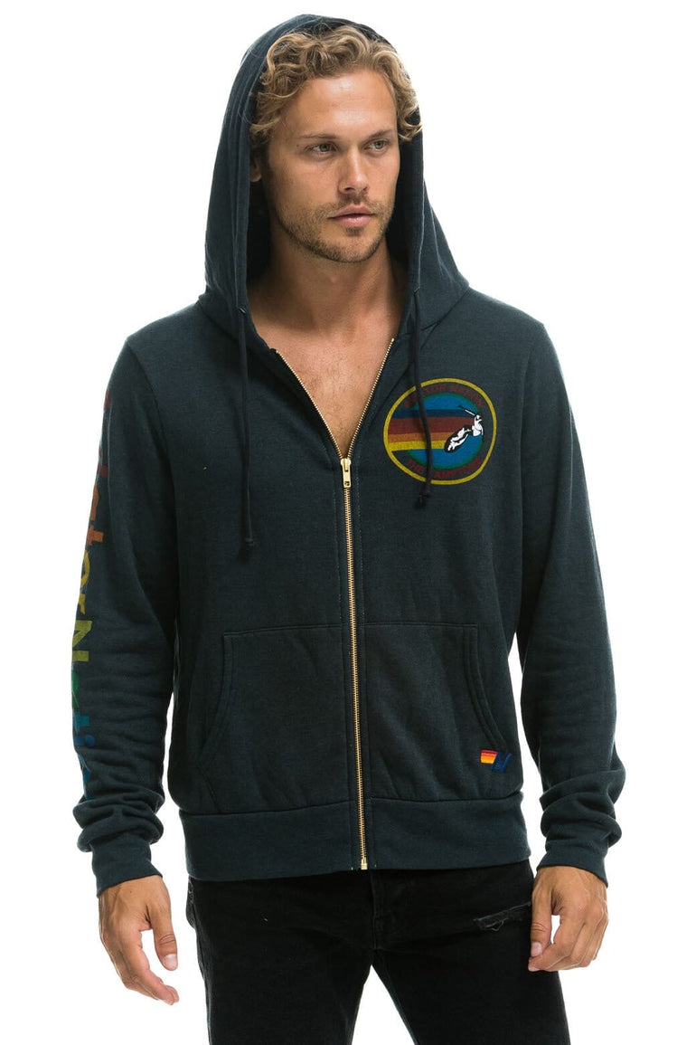 AVIATOR NATION HAMPTONS HOODIE - CHARCOAL Hoodie Aviator Nation
