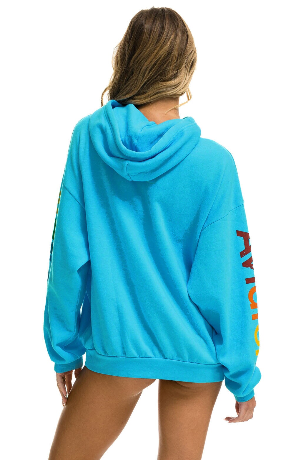 AVIATOR NATION HAMPTONS RELAXED PULLOVER HOODIE - NEON BLUE Hoodie Aviator Nation 