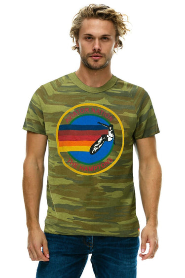 AVIATOR NATION HAMPTONS UNISEX CREW TEE - CAMO Tees Aviator Nation 