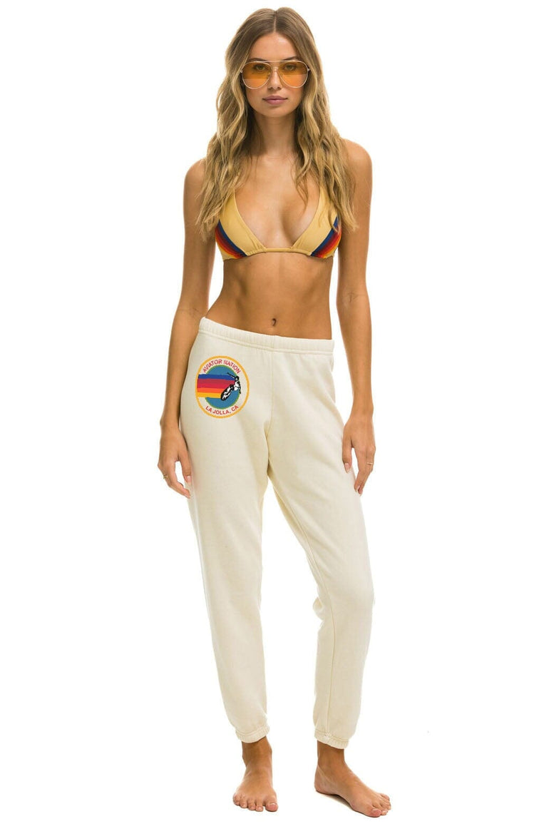 AVIATOR NATION LA JOLLA SWEATPANTS - VINTAGE WHITE Women's Sweatpants Aviator Nation 