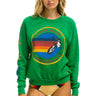 AVIATOR NATION LAGUNA BEACH SWEATSHIRT - KELLY GREEN SALE Aviator Nation 