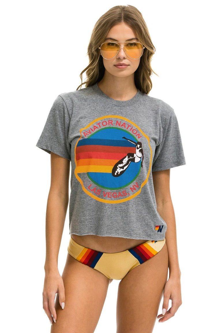 AVIATOR NATION LV - BOYFRIEND TEE HTHR Boyfriend Tee Aviator Nation 