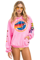 AVIATOR NATION MALIBU RELAXED PULLOVER HOODIE - NEON PINK Hoodie Aviator Nation 
