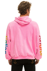 AVIATOR NATION MALIBU RELAXED PULLOVER HOODIE - NEON PINK Hoodie Aviator Nation 