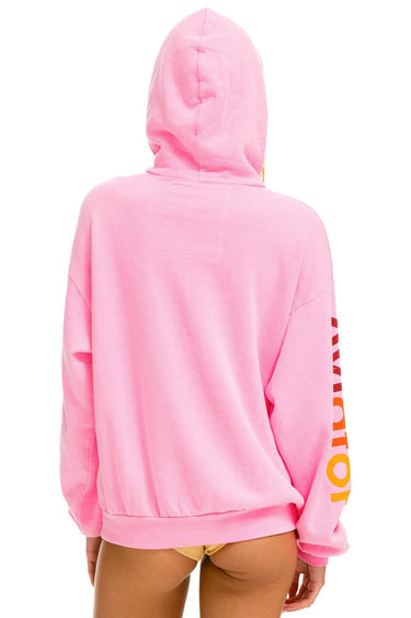AVIATOR NATION MALIBU RELAXED PULLOVER HOODIE - NEON PINK Hoodie Aviator Nation 