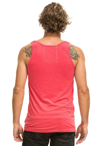 AVIATOR NATION MALIBU TANK - NEON RED Men's Tank Aviator Nation 