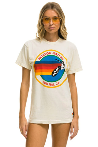 AVIATOR NATION MALIBU TEE - VINTAGE WHITE Tees Aviator Nation 