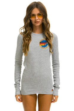 AVIATOR NATION MALIBU THERMAL - HEATHER GREY Thermal Aviator Nation 