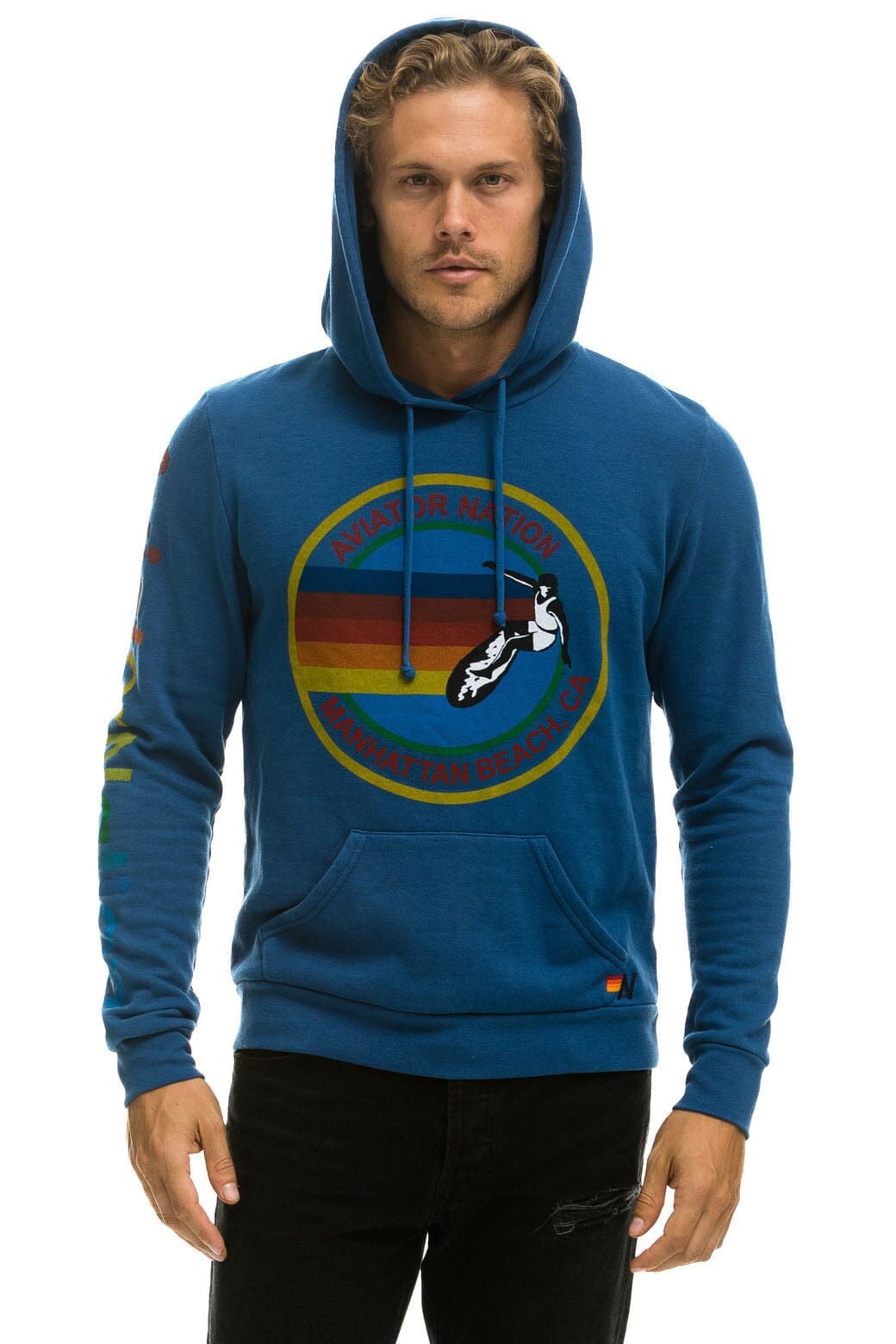 AVIATOR NATION MANHATTAN BEACH HOODIE ROYAL Aviator Nation