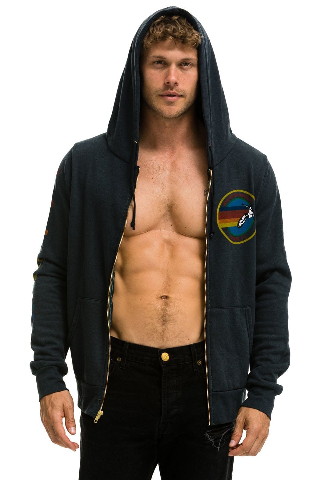 AVIATOR NATION MIAMI HOODIE - CHARCOAL Hoodie Aviator Nation 
