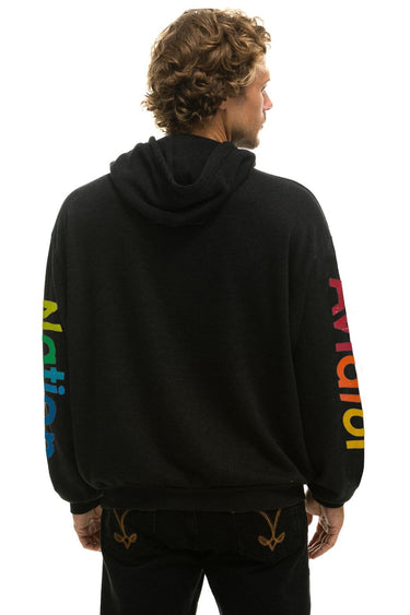 AVIATOR NATION MILL VALLEY RELAXED PULLOVER HOODIE -BLACK Hoodie Aviator Nation 