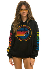 AVIATOR NATION MILL VALLEY RELAXED PULLOVER HOODIE -BLACK Hoodie Aviator Nation 