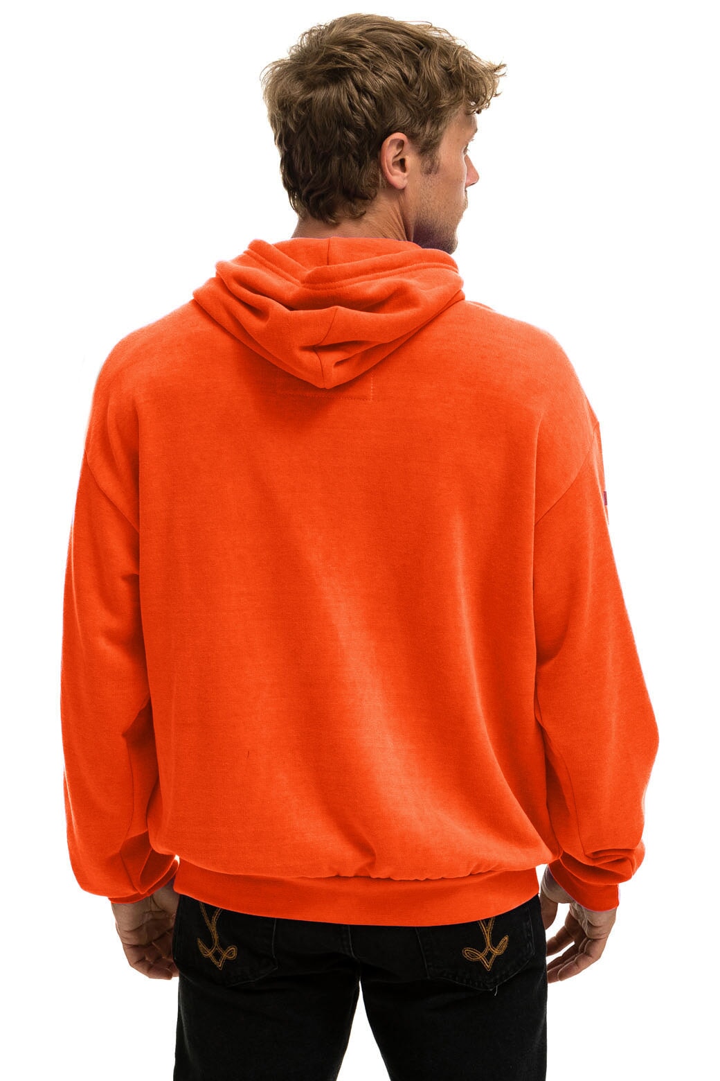 AVIATOR NATION MILL VALLEY RELAXED PULLOVER HOODIE - ORANGE Hoodie Aviator Nation 