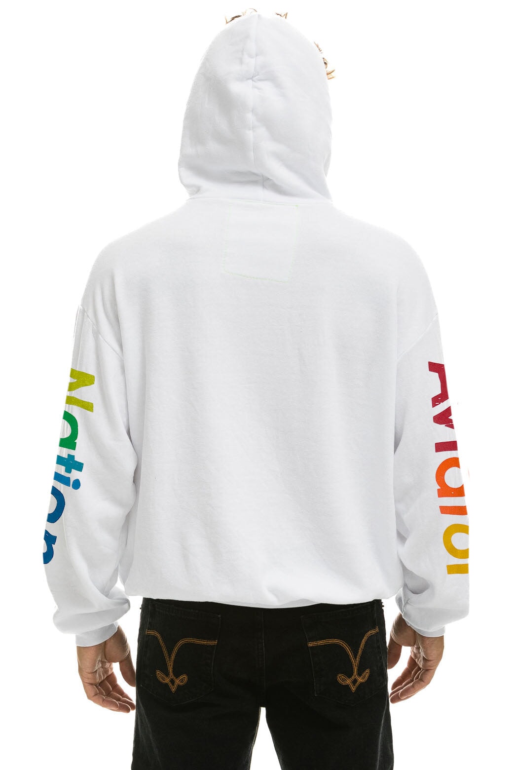 AVIATOR NATION MILL VALLEY RELAXED PULLOVER HOODIE - WHITE Hoodie Aviator Nation 