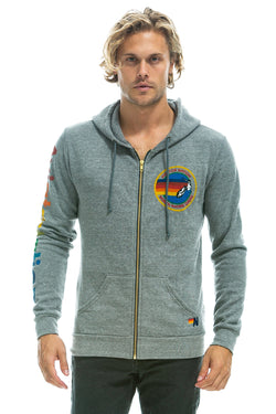 AVIATOR NATION NORTH SHORE HOODIE - HEATHER GREY Hoodie Aviator Nation 