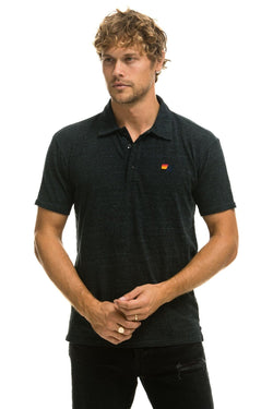 AVIATOR NATION POLO - CHARCOAL Tees Aviator Nation 