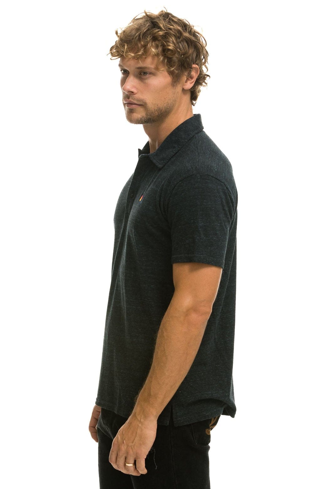 AVIATOR NATION POLO - CHARCOAL Tees Aviator Nation 