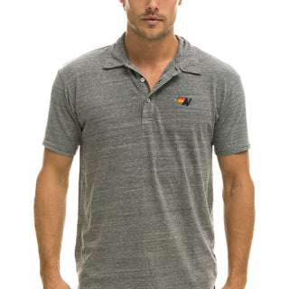 AVIATOR NATION POLO - HEATHER GREY Tees Aviator Nation 