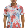 AVIATOR NATION POLO - TIE DYE RED Tees Aviator Nation 
