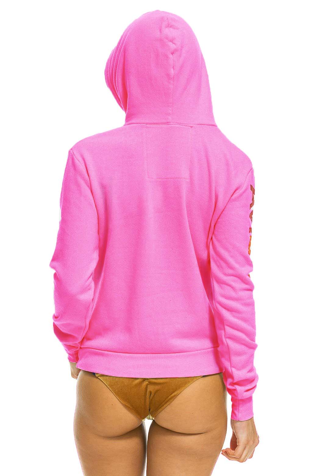 AVIATOR NATION PULLOVER HOODIE - NEON PINK - Aviator Nation