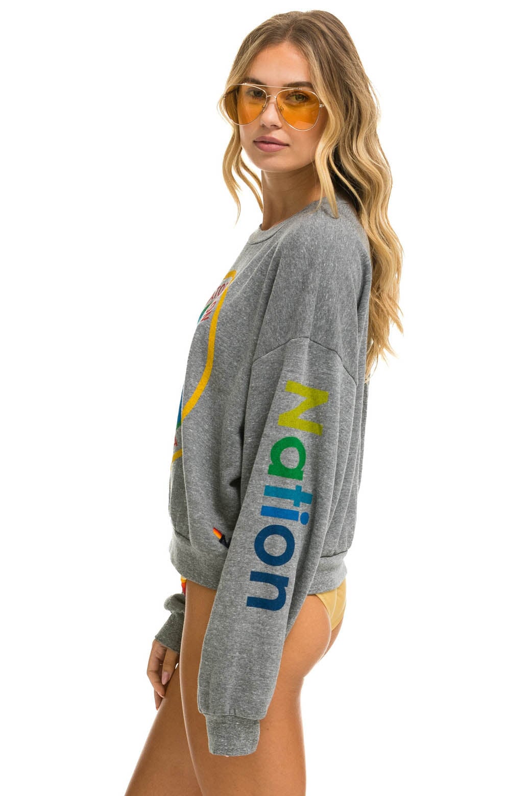 Aviator Nation- Crew Sweatshirt Relaxed Ocean main image 1