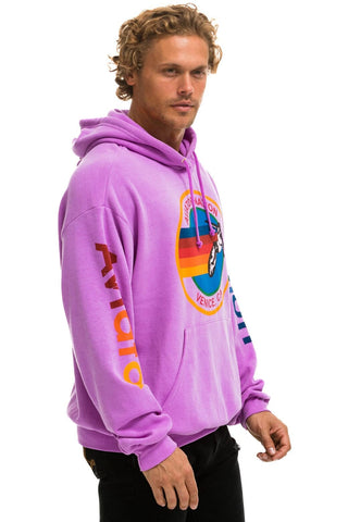 AVIATOR NATION RELAXED PULLOVER HOODIE - NEON PURPLE Hoodie Aviator Nation 