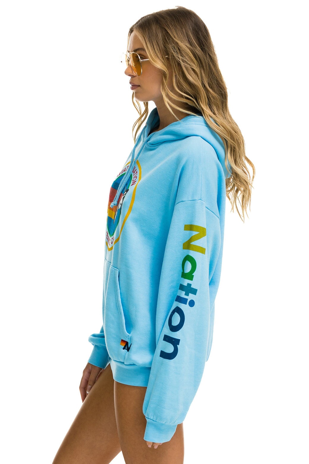 AVIATOR NATION RELAXED PULLOVER HOODIE - SKY Hoodie Aviator Nation 