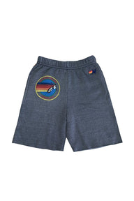 AVIATOR NATION KIDS SWEATSHORTS - VINTAGE CHARCOAL Kids Shorts Aviator Nation 