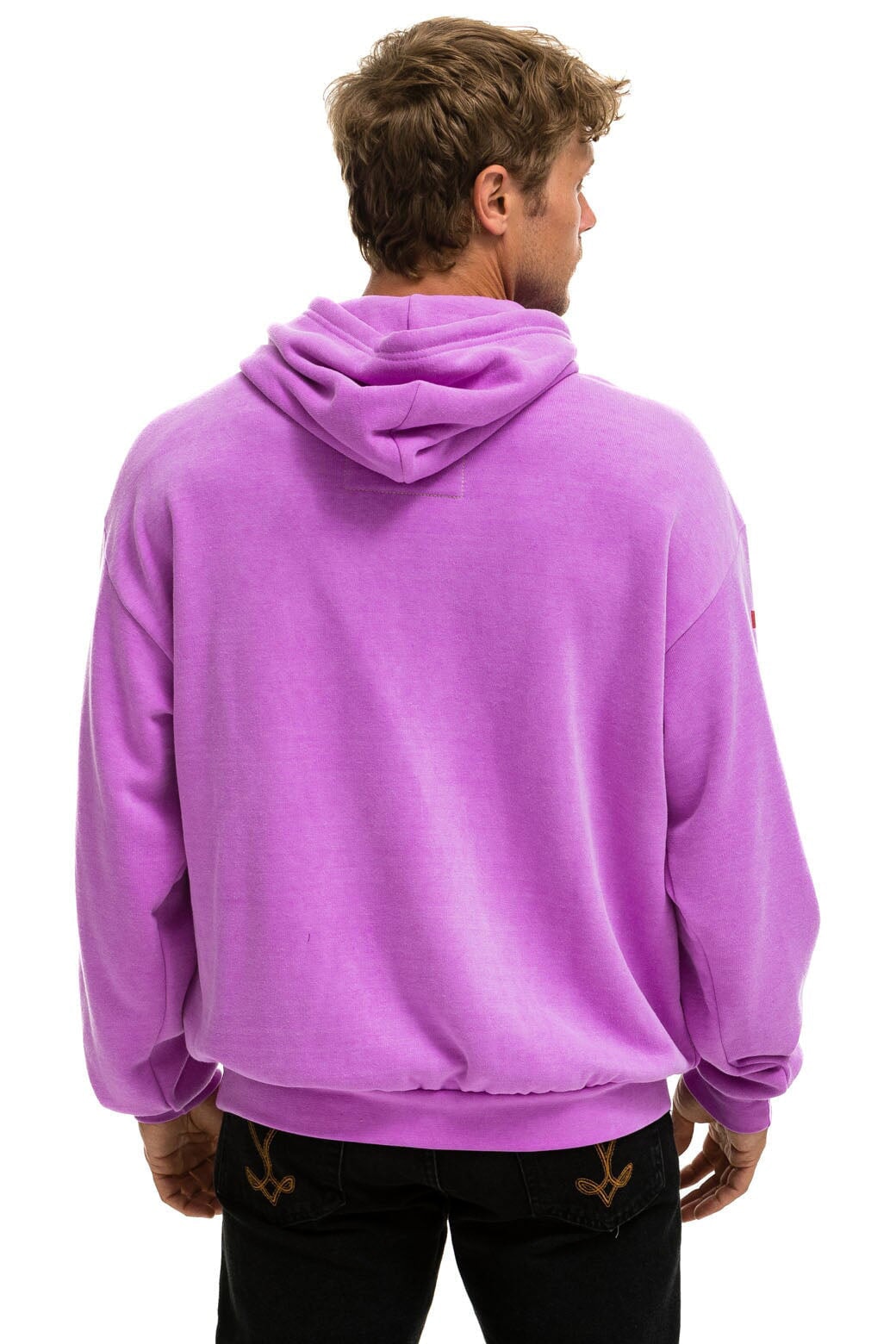 AVIATOR NATION SAN FRANCISCO RELAXED PULLOVER HOODIE - NEON PURPLE Hoodie Aviator Nation 
