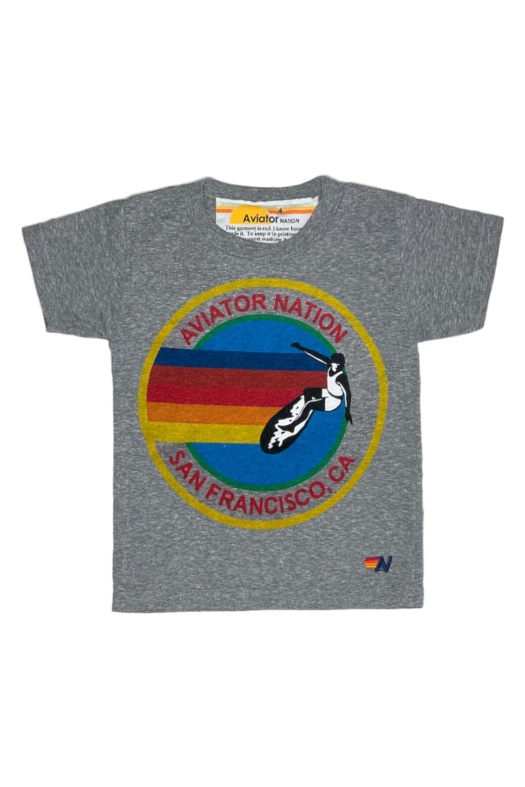 AVIATOR NATION SF - KIDS CREW TEE Kid's Tee Aviator Nation 