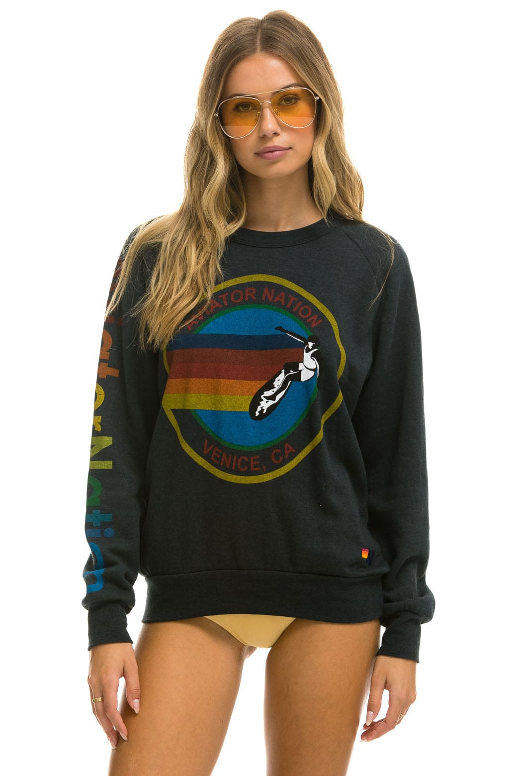 AVIATOR NATION SWEATSHIRT - CHARCOAL Sweatshirt Aviator Nation 