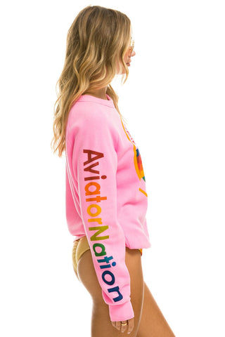 AVIATOR NATION SWEATSHIRT - NEON PINK Sweatshirt Aviator Nation 