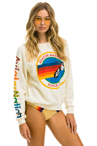 AVIATOR NATION SWEATSHIRT - VINTAGE WHITE Sweatshirt Aviator Nation 